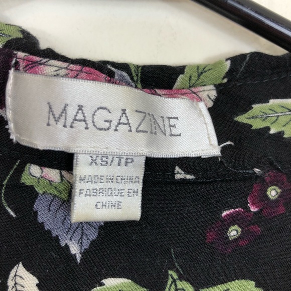 Magazine Floral Button Down Sz XS - Picture 6 of 10